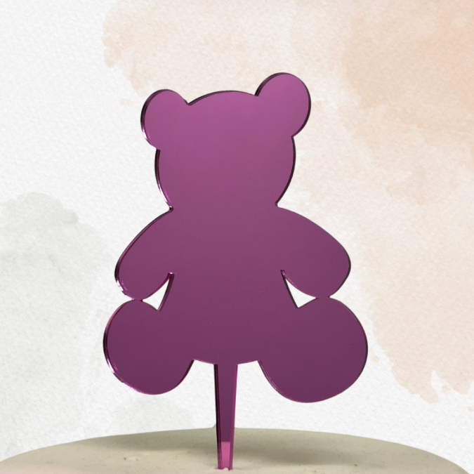 Cake topper in plex